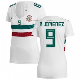 Womens Mexico #9 R.Jimenez Away Soccer Country Jersey