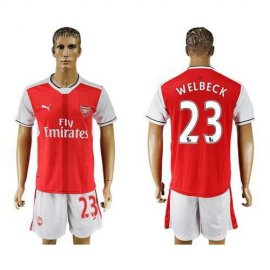 Arsenal #23 Welbeck Home Soccer Club Jersey