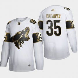 Arizona Coyotes #35 Darcy Kuemper Mens Adidas White Golden Edition Limited Stitched NHL Jersey