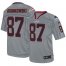 Nike New England Patriots #87 Rob Gronkowski Lights Out Grey Youth Stitched NFL Elite Jersey