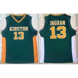 Los Angeles Lakers #13 Brandon Ingram Green Kinston High School Stitched NBA Jersey