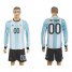 Argentina Personalized Home Long Sleeve Soccer Country Jersey