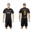 Barcelona #8 A.Iniesta Black Soccer Club Jersey