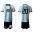 Argentina #20 Paredes Home Soccer Country Jersey