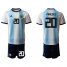 Argentina #20 Paredes Home Soccer Country Jersey