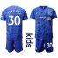 Chelsea #30 David Luiz Home Kid Soccer Club Jersey