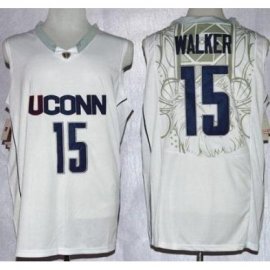 UConn Huskies #15 Kemba Walker White Basketball Stitched NCAA Jersey