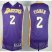 Revolution 30 Los Angeles Lakers 2 Derek Fisher Purple NBA Jerseys Cheap