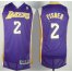 Revolution 30 Los Angeles Lakers 2 Derek Fisher Purple NBA Jerseys Cheap