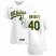 Oakland Athletics #40 Chris Bassitt Mens Nike White Home 2020 Authentic Player MLB Jersey