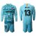 Atletico Madrid #13 Oblak Blue Goalkeeper Long Sleeves Soccer Club Jersey