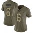 Nike Tennessee Titans #6 Brett Kern Olive/Camo Womens Stitched NFL Limited 2017 Salute to Service Jersey