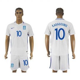 Greece #10 Karagounis Home Soccer Country Jersey