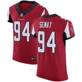 Nike Atlanta Falcons #94 Deadrin Senat Red Team Color Mens Stitched NFL Vapor Untouchable Elite Jersey