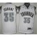 Oklahoma City Thunder #35 Kevin Durant White Revolution 30 Swingman Jersey Silver Number Cheap
