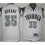 Oklahoma City Thunder #35 Kevin Durant White Revolution 30 Swingman Jersey Silver Number Cheap