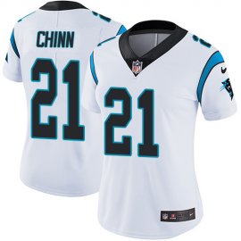 Nike Carolina Panthers #21 Jeremy Chinn White Womens Stitched NFL Vapor Untouchable Limited Jersey