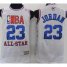 Chicago Bulls 23 Michael Jordan 2003 All Star White Throwback NBA Jersey Cheap