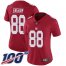 Nike New York Giants #88 Evan Engram Red Womens Stitched NFL Limited Inverted Legend 100th Season Jersey