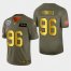 Raiders #96 Clelin Ferrell Mens Nike Olive Gold 2019 Salute to Service Limited NFL 100 Jersey