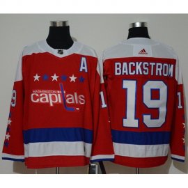 Adidas Washington Capitals #19 Nicklas Backstrom Red Alternate Authentic Stitched NHL Jersey