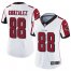 Nike Atlanta Falcons #88 Tony Gonzalez White Womens Stitched NFL Vapor Untouchable Limited Jersey