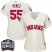 Cleveland Indians #55 Roberto Perez Cream 2016 World Series Bound Womens Alternate Stitched MLB Jersey