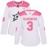 Adidas Dallas Stars #3 John Klingberg White/Pink Authentic Fashion Womens Stitched NHL Jersey