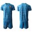 Mexico Blank Blue Goalkeeper Soccer Country Jersey