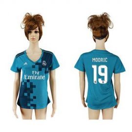 Womens Real Madrid #19 Modric Sec Away Soccer Club Jersey
