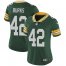 Nike Green Bay Packers #42 Oren Burks Green Team Color Womens Stitched NFL Vapor Untouchable Limited Jersey