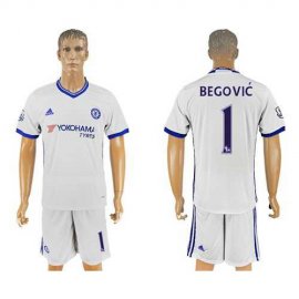 Chelsea #1 Begovic White Soccer Club Jersey