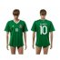 Mexico #10 Blanco Green Home Soccer Country Jersey