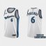 Washington Washington Wizards #6 Kristaps Porzingis White Mens Nike NBA 2022-23 Classic Edition Jersey Mens