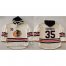 Chicago Blackhawks #35 Tony Esposito Cream Heavyweight Pullover Hoodie Stitched NHL Jersey