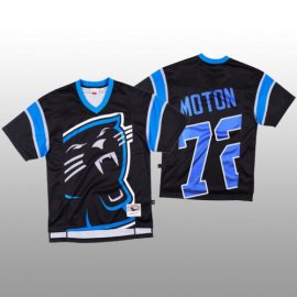 NFL Carolina Carolina Panthers #72 Taylor Moton Black Mens Mitchell & Nell Big Face Fashion Limited NFL Jersey