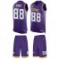 Nike Minnesota Vikings #88 Alan Page Purple Team Color Mens Stitched NFL Limited Tank Top Suit Jersey