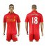 Liverpool #18 Moreno Red Home Soccer Club Jersey