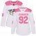 Adidas Nashville Predators #92 Ryan Johansen White/Pink Authentic Fashion Womens Stitched NHL Jersey