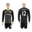 Chelsea #12 Mikel Sec Away Long Sleeves Soccer Club Jersey