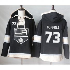 Los Angeles Kings #73 Tyler Toffoli Black Sawyer Hooded Sweatshirt Stitched NHL Jersey