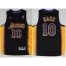 Los Angeles Lakers 10 Steve Nash Black Revolution 30 Swingman NBA Jerseys Purple Number 2013 New Style Cheap