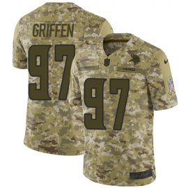 Nike Minnesota Vikings #97 Everson Griffen Camo Mens Stitched NFL Limited 2018 Salute To Service Jersey