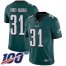 Nike Philadelphia Eagles #31 Nickell Robey-Coleman Green Team Color Mens Stitched NFL 100th Season Vapor Untouchable Limited Jersey