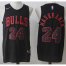 Nike Chicago Bulls #24 Lauri Markkanen Black Fashion Stitched NBA Jersey