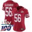 Nike San Francisco 49ers #56 Kwon Alexander Red Super Bowl LIV 2020 Team Color Womens Stitched NFL 100th Season Vapor Limited Jersey