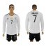 Germany #7 Draxler White Home Long Sleeves Soccer Country Jersey