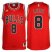 Chicago Bulls #8 Zach LaVine Road Red New Swingman Stitched NBA Jersey