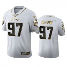 Minnesota Minnesota Vikings #97 Everson Griffen Mens Nike White Golden Edition Vapor Limited NFL 100 Jersey