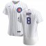 Chicago Cubs #8 Ian Happ Mens Nike White Home 2020 Authentic Player Jersey